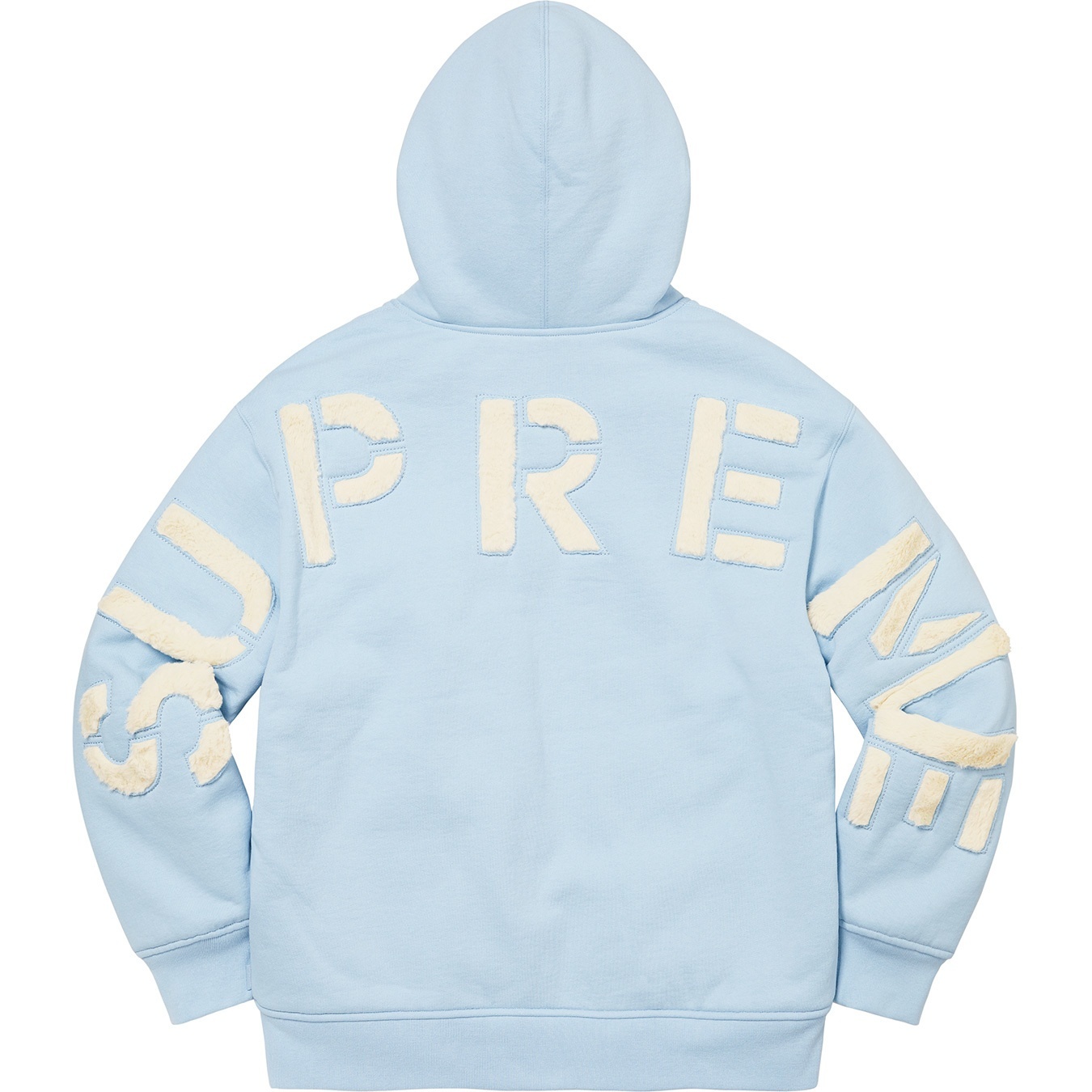 Faux Fur Lined Zip Up Hooded Sweatshirt view 4